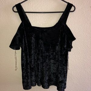 BLACK VELVET SHIRT SELF ESTEEM